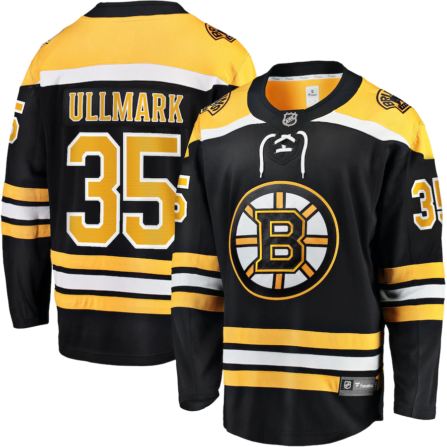 Men's Boston Bruins Linus Ullmark #35 Black Jersey